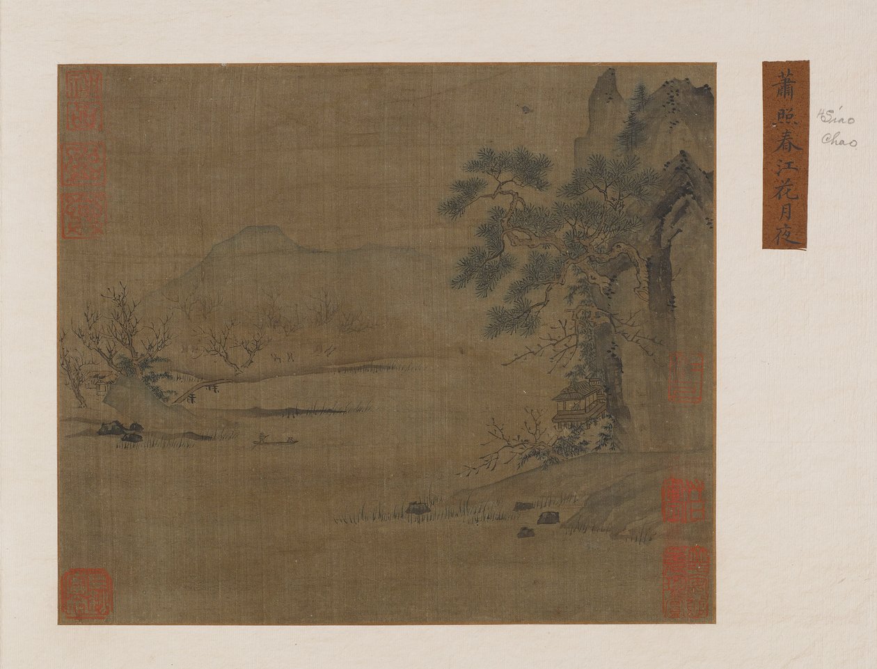 Paviljoen aan de lenterrivier, Ming- of Qing-dynastie door Unbekannt