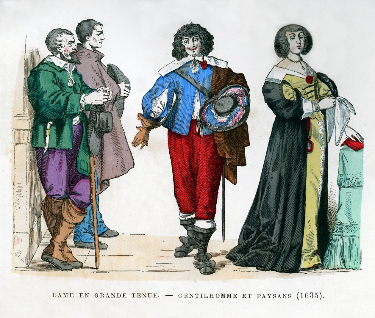 Boeren, een heer en een dame, 1635 1882-1884 door Unbekannt