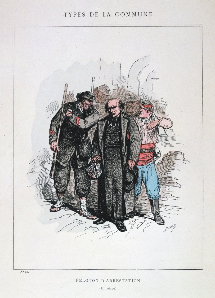 Arrestatiepeloton, Parijse Commune, 1871 door Unbekannt