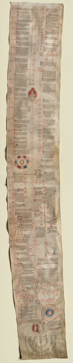 Peter van Poitiers Compendium Historiae in Genealogia Christi, ca. 1220 door Unbekannt