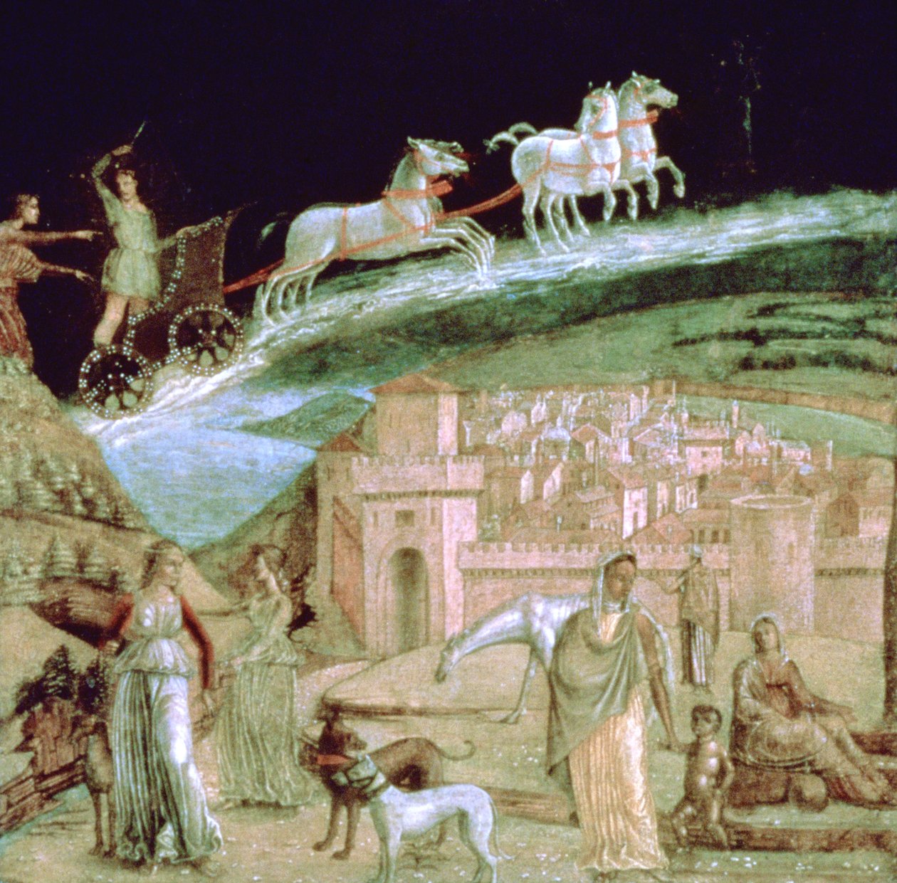 Phaeton in zijn wagen, ca. 1470-1536 door Unbekannt