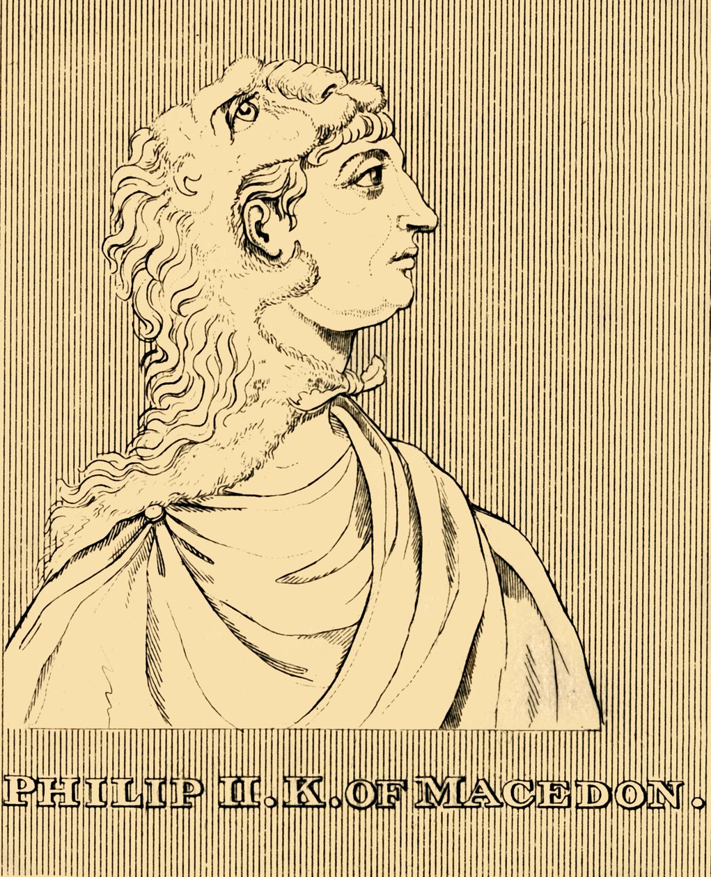 Philip II, koning van Macedonië door Unbekannt