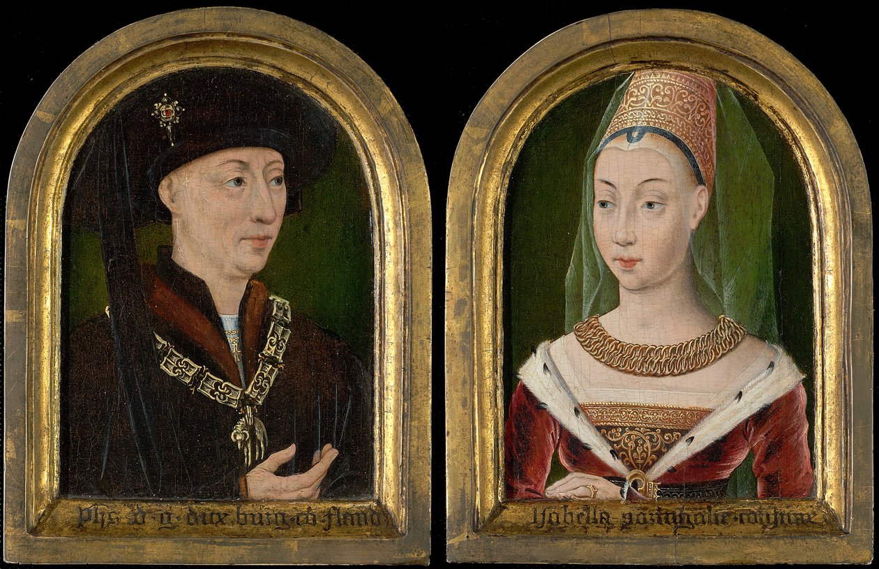 Filips de Goede, hertog van Bourgondië, Isabelle van Bourbon door Unbekannt