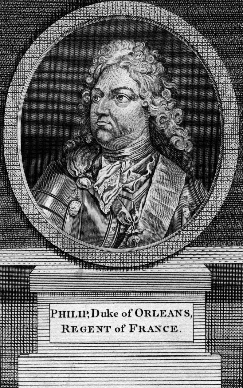 Philippe II, hertog van Orléans en regent van Frankrijk door Unbekannt