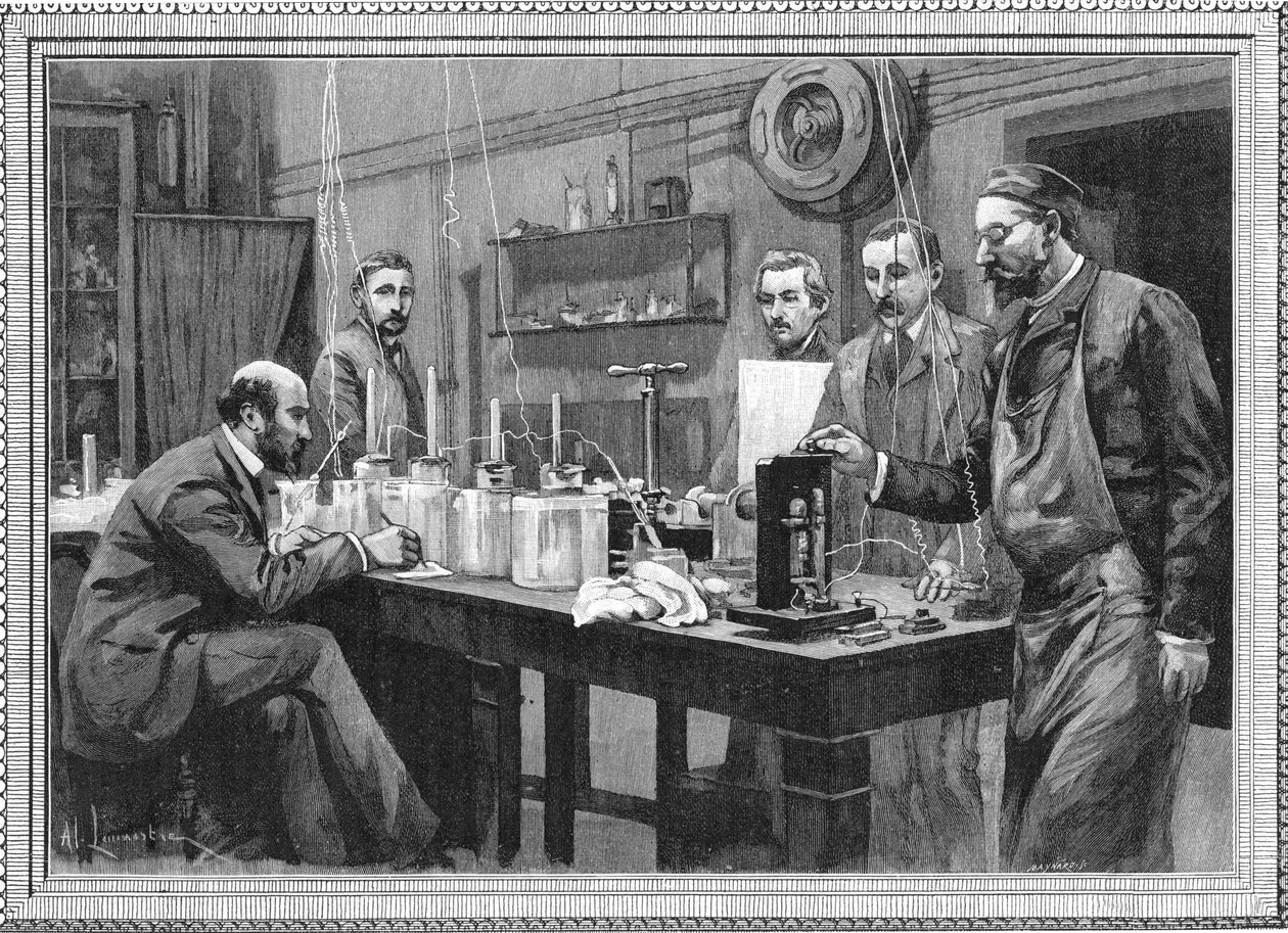 Natuurkundig onderzoekscentrum aan de Sorbonne, Parijs 1895 door Unbekannt