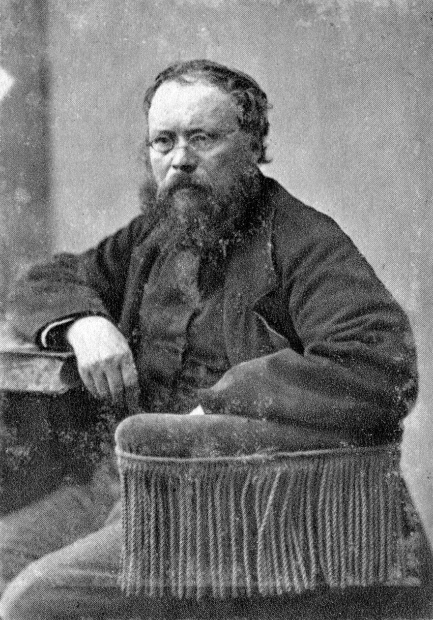 Pierre Joseph Proudhon, Franse mutualistische politieke filosoof, ca. 1845-1868 door Unbekannt