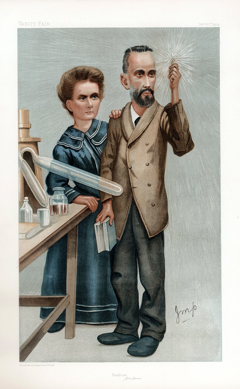 Pierre en Marie Curie, Franse Natuurkundigen door Unbekannt