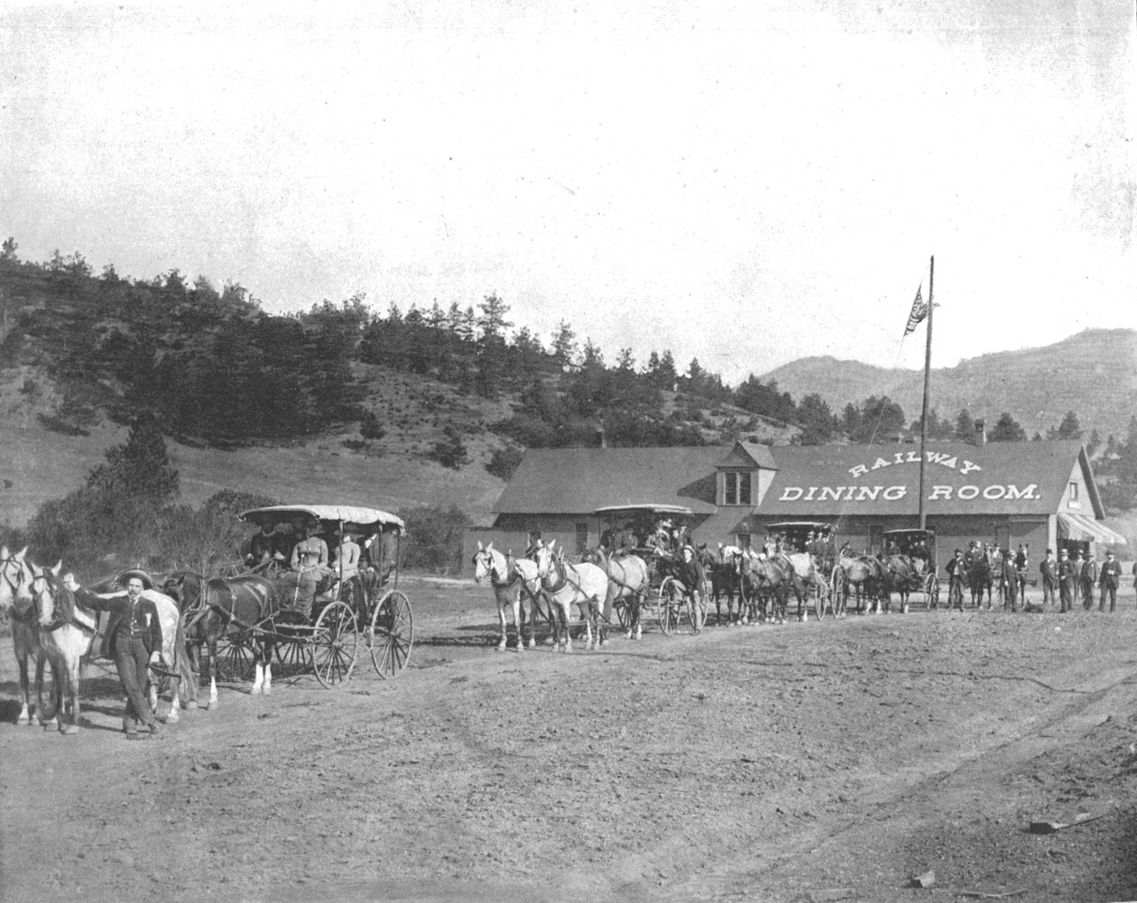 Pikes Peak Tolweg, Colorado, VS, ca. 1900 door Unbekannt