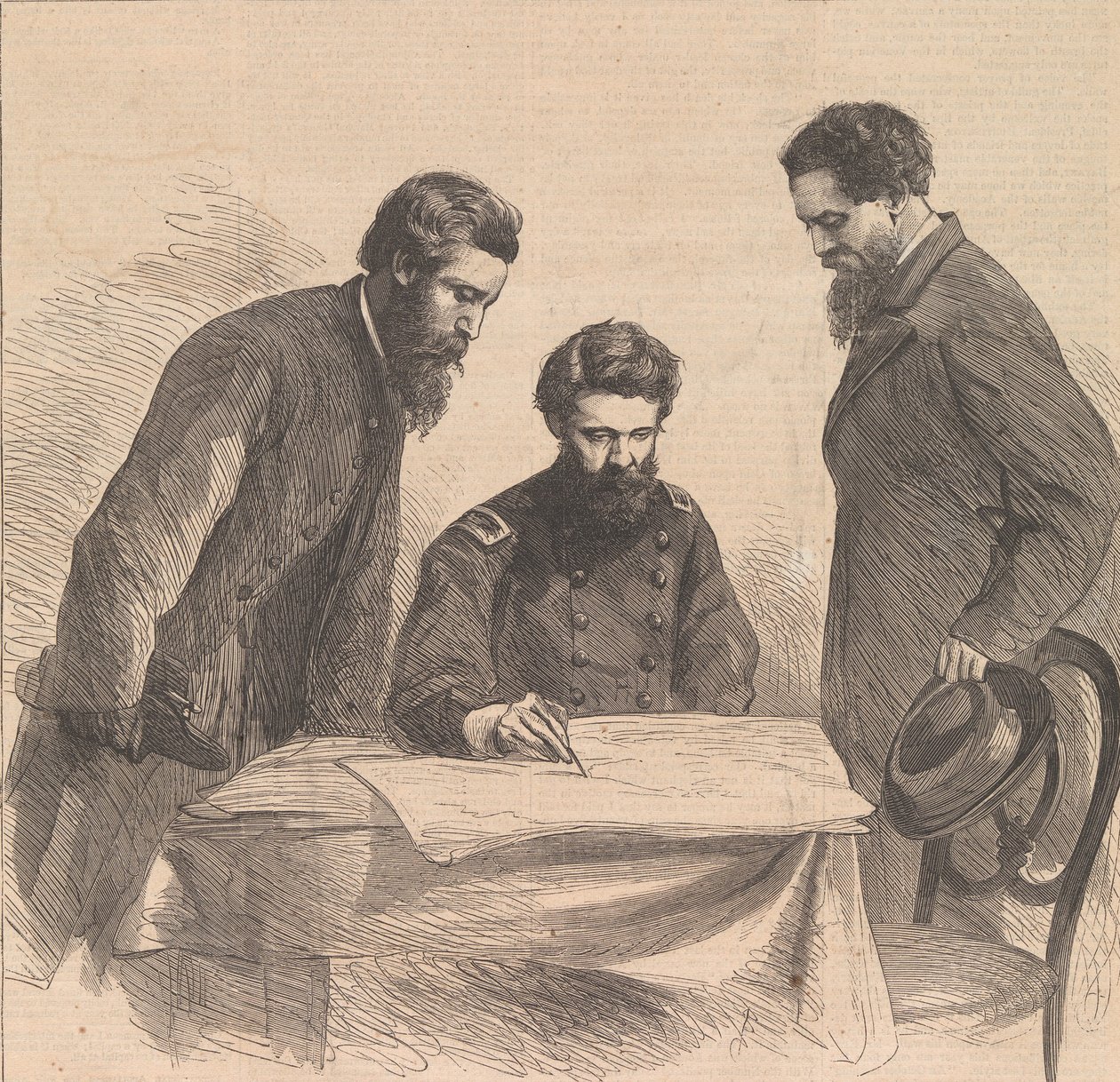 Het plannen van de vangst van Booth en Harold door Unbekannt