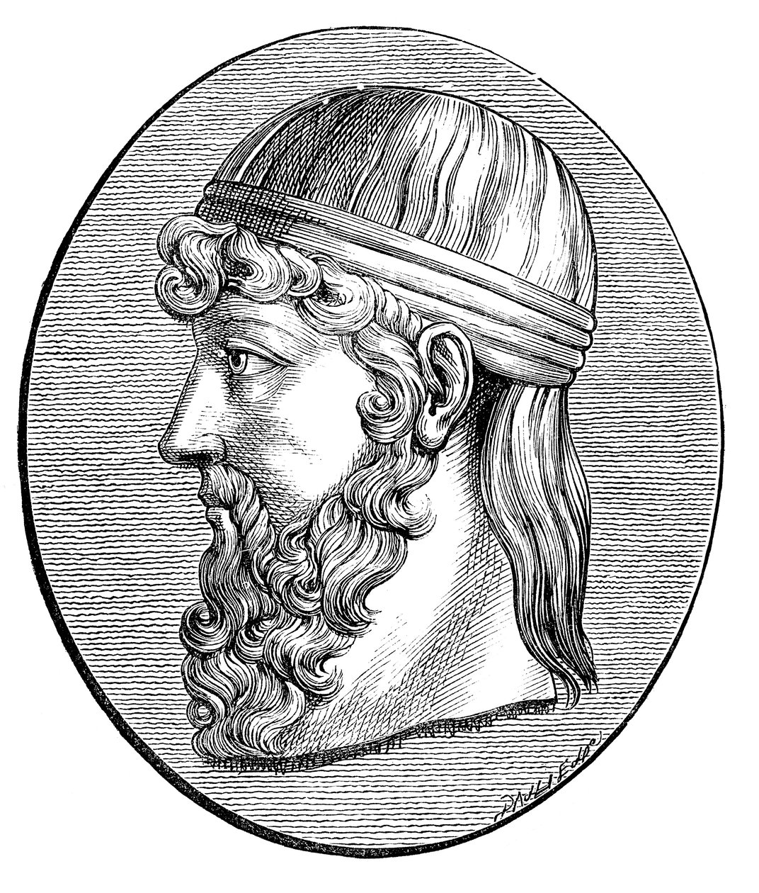 Plato, oude Griekse filosoof door Unbekannt