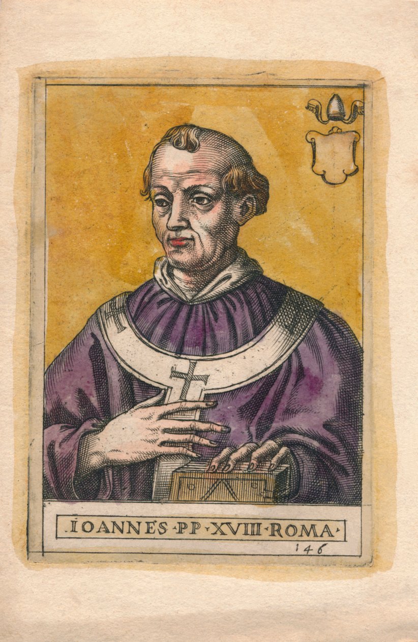 Paus Johannes XVIII door Unbekannt