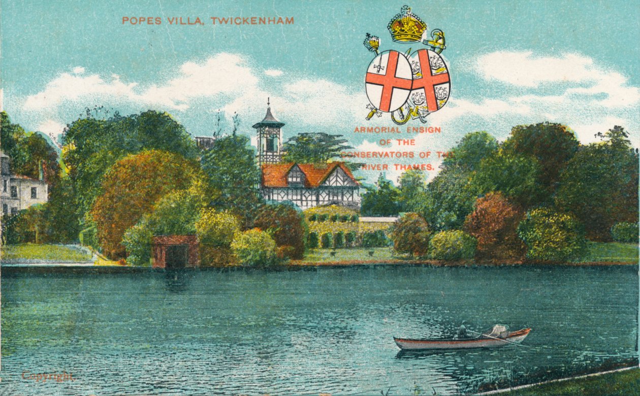 Pauselijke villa, Twickenham, c1910 door Unbekannt