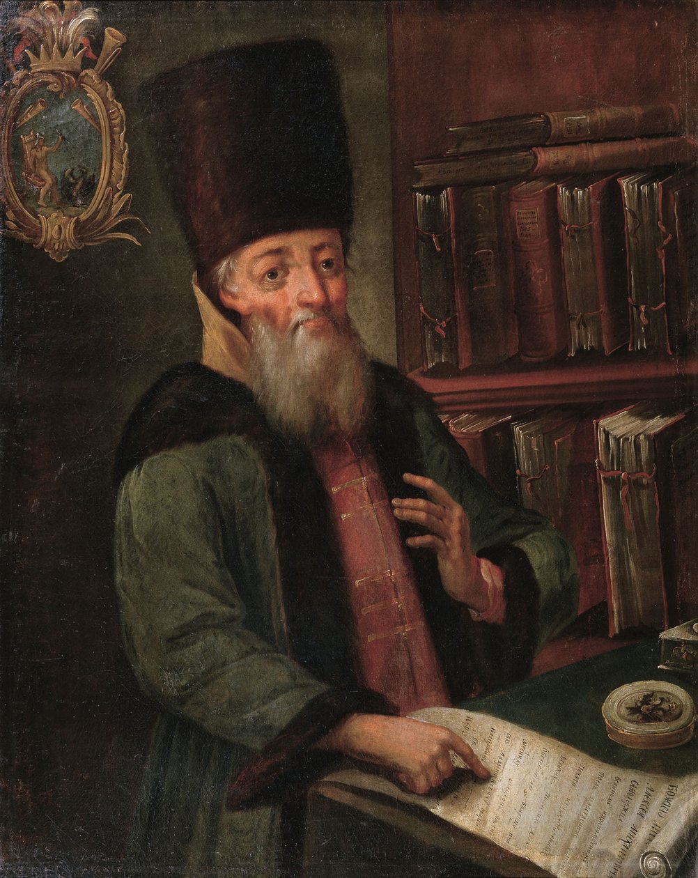 Portret van Afanasy Lavrentievich Ordin-Naschokin 1605-1680, 17e eeuw door Unbekannt