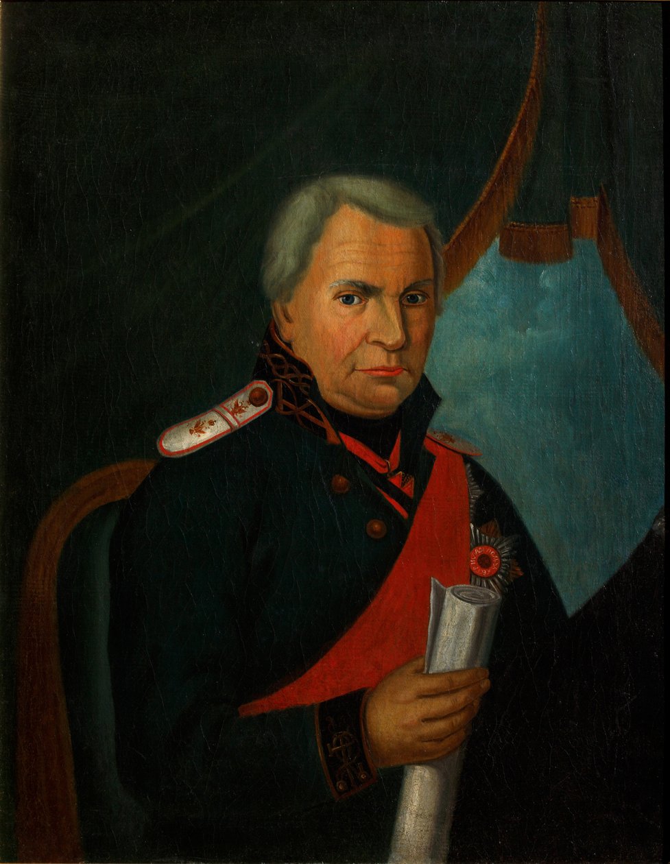 Portret van Alexander Semyonovich Shishkov 1754-1841, 1820s door Unbekannt