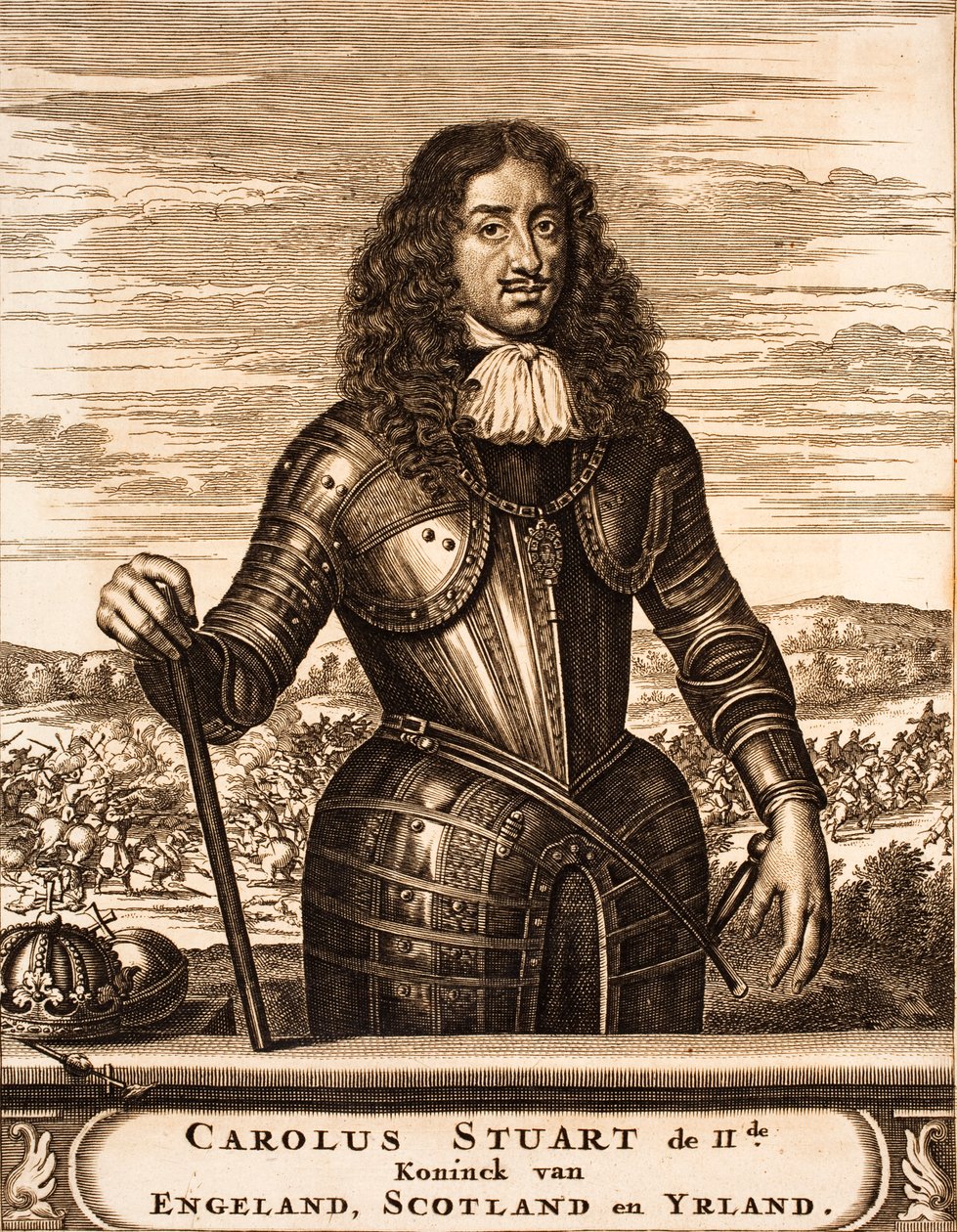 Portret van Karel II van Engeland 1630-1685 Uit: Schauplatz des Krieges, 1675 door Unbekannt