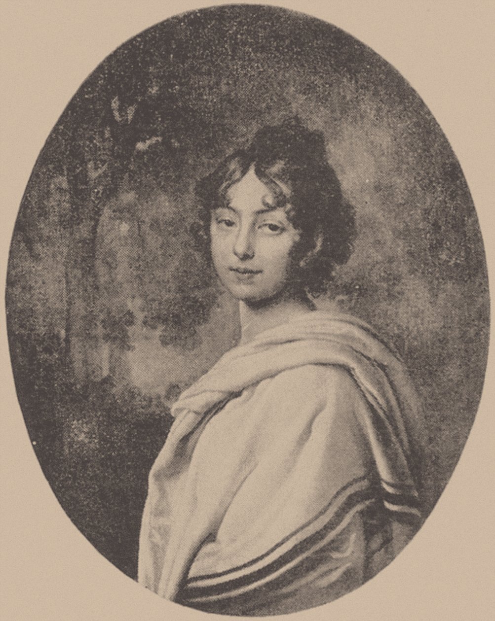 Portret van gravin Maria Pavlovna von Pahlen, geboren Skavronskaya, c. 1810 door Unbekannt