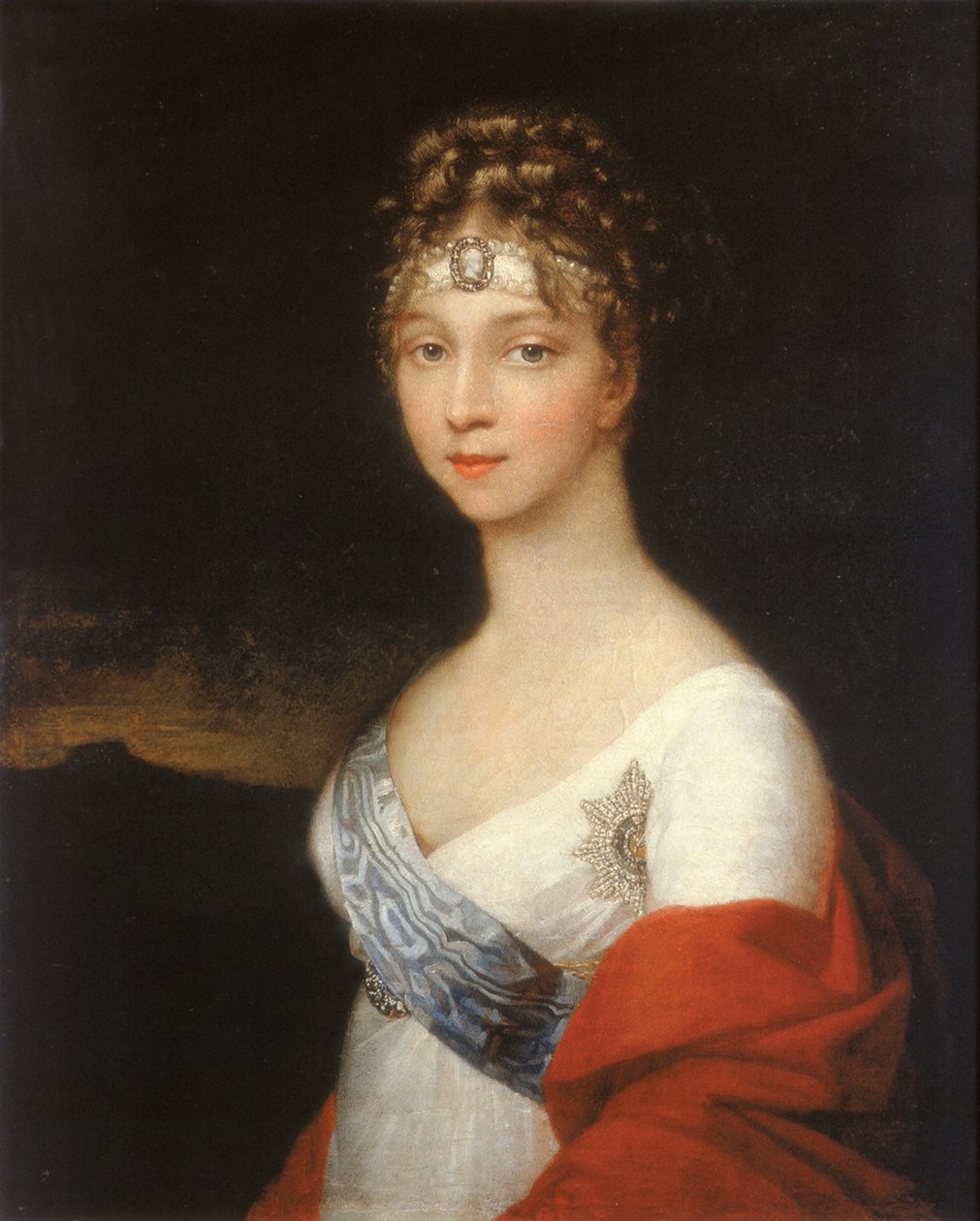 Portret van keizerin Elizabeth Alexeievna, prinses Louise van Baden 1779-1826, na 1806 door Unbekannt