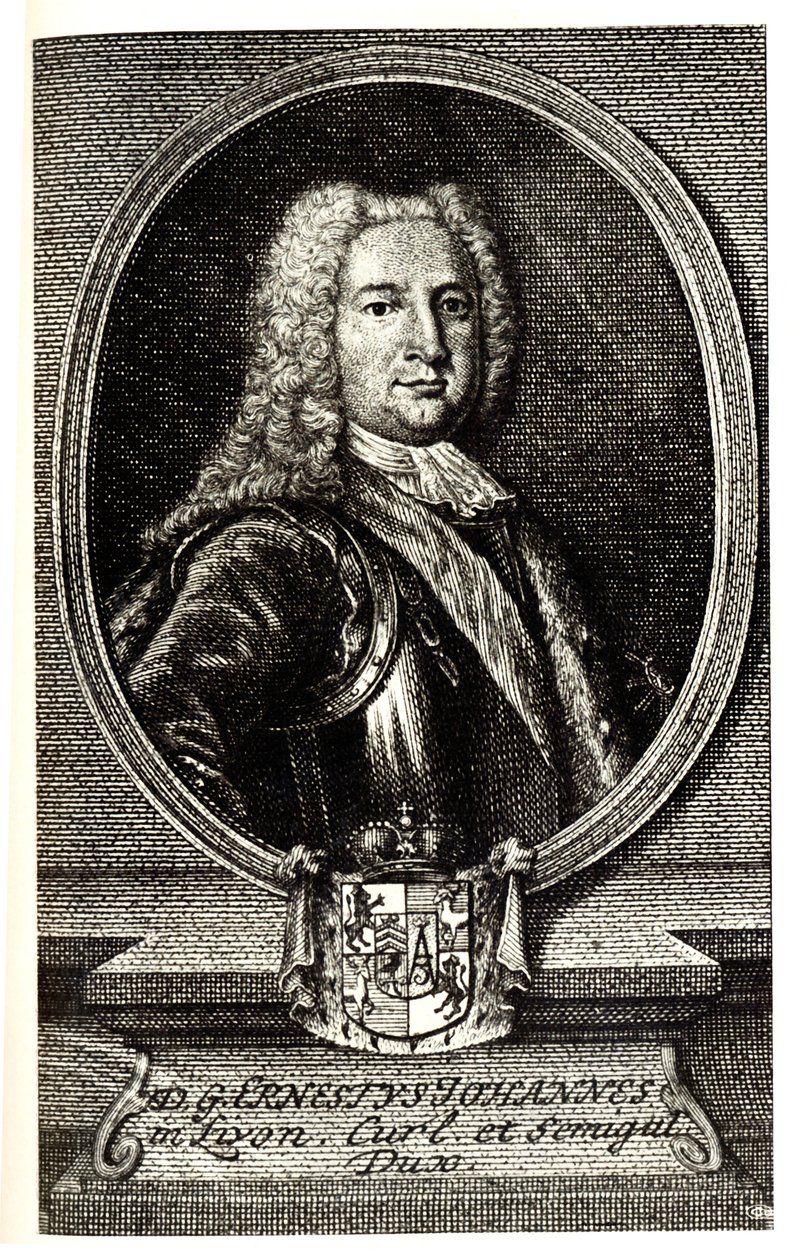 Portret van Ernst Johann von Biron 1690-1772, Hertog van Koerland en Semigallia en regent van het Russische Rijk door Unbekannt