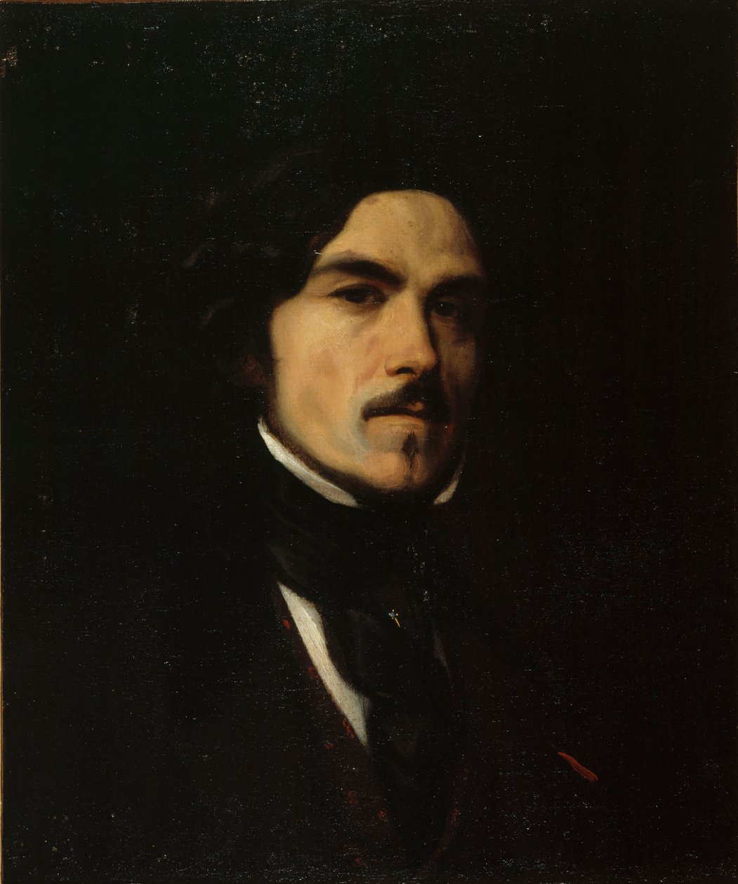 Portret van Eugène Delacroix 1798-1863, c. 1840 door Unbekannt