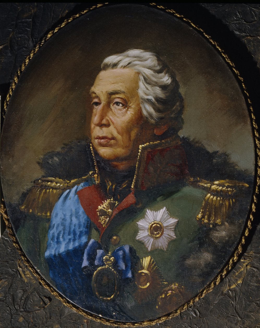 Portret van veldmaarschalk prins Mikhail Koetoezov 1745-1813 door Unbekannt