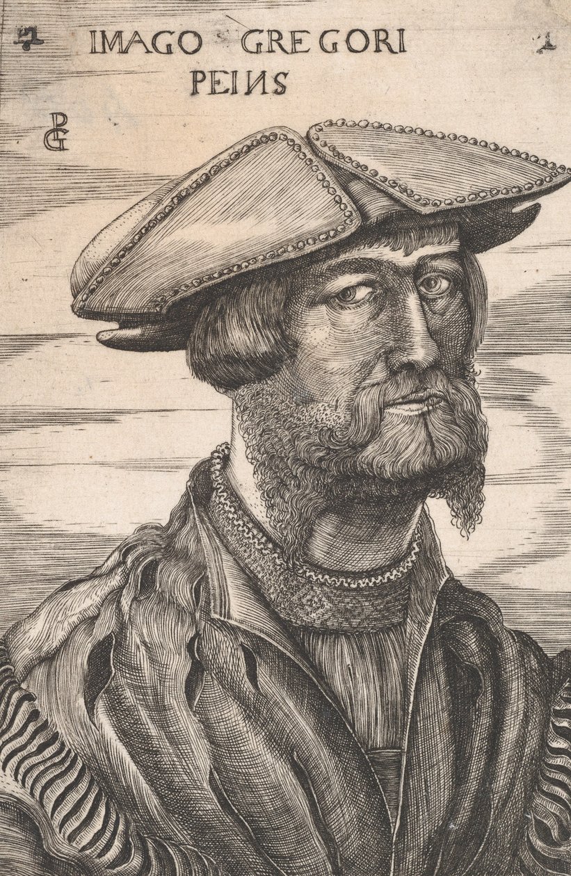 Portret van Georg Pencz Imago Gregori Peins door Unbekannt