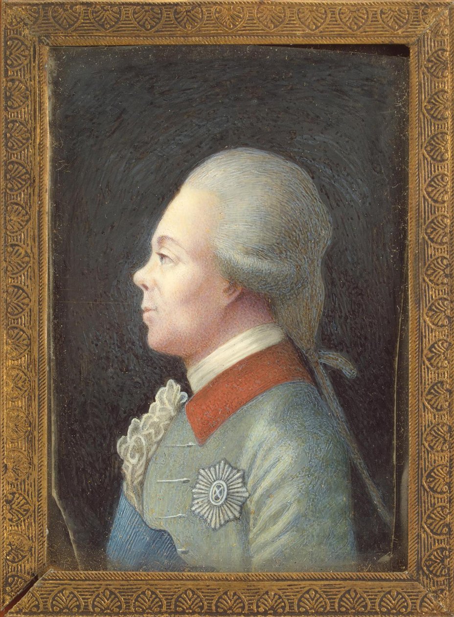 Portret van Groothertog Pavel Petrovich 1754-1801, 1780s door Unbekannt