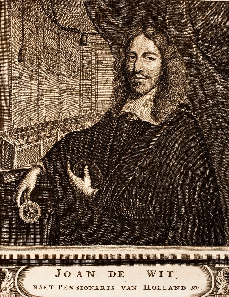 Portret van Johan de Witt 1625-1672 uit: Schauplatz des Krieges, 1675 door Unbekannt