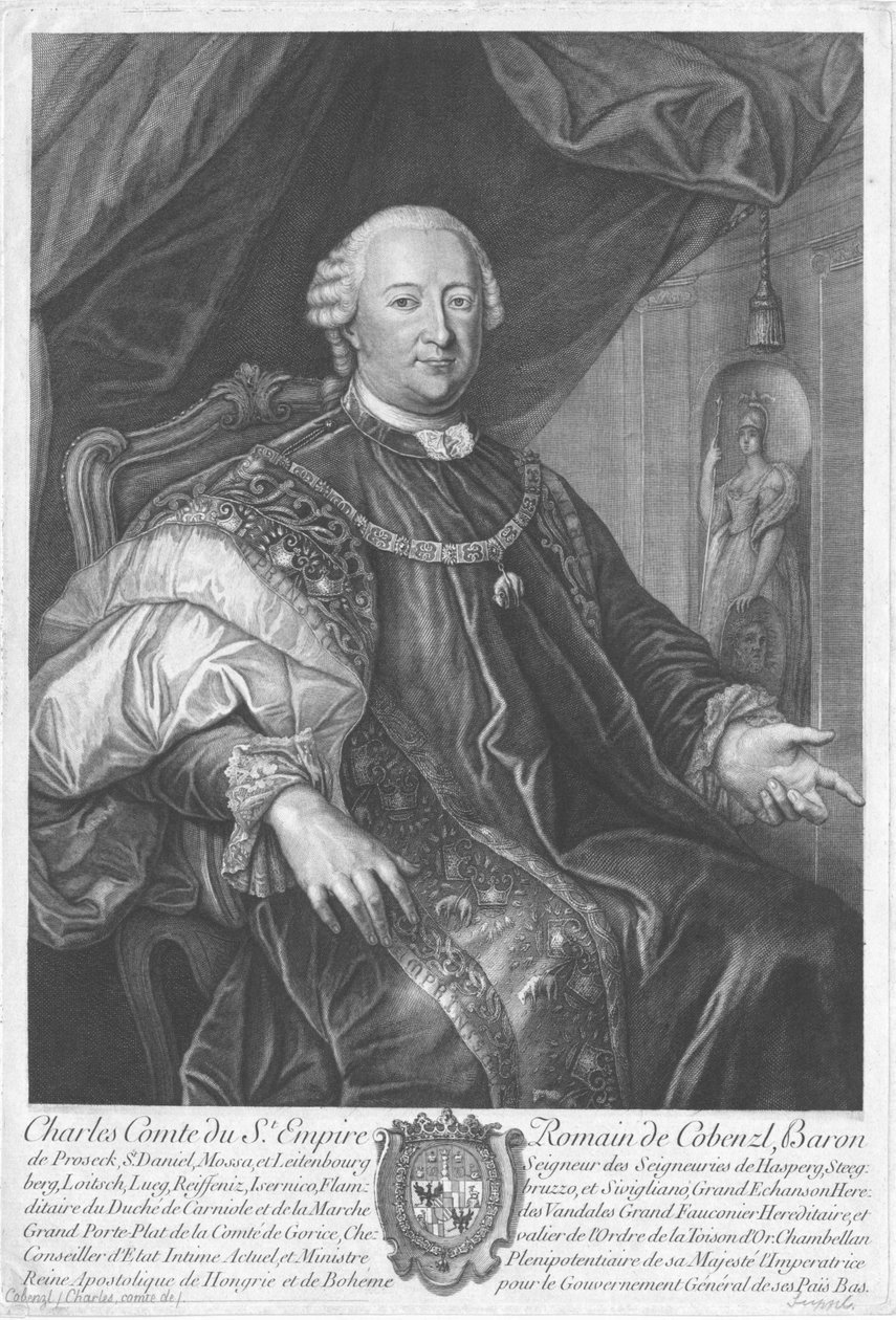 Portret van Johann Karl Philipp Graf von Cobenzl door Unbekannt