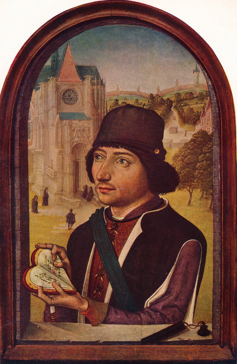 Portret van Lodewijk XI, c1456-58 door Unbekannt