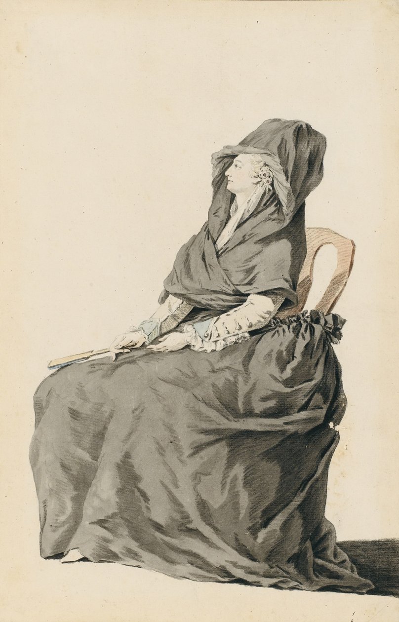 Portret van Marie Antoinette tijdens haar proces, 1793 door Unbekannt