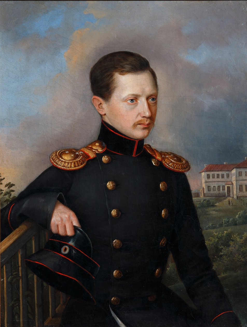 Portret van Nikolai Semyonovich Korsakov 1819-1889, ca. 1849 door Unbekannt