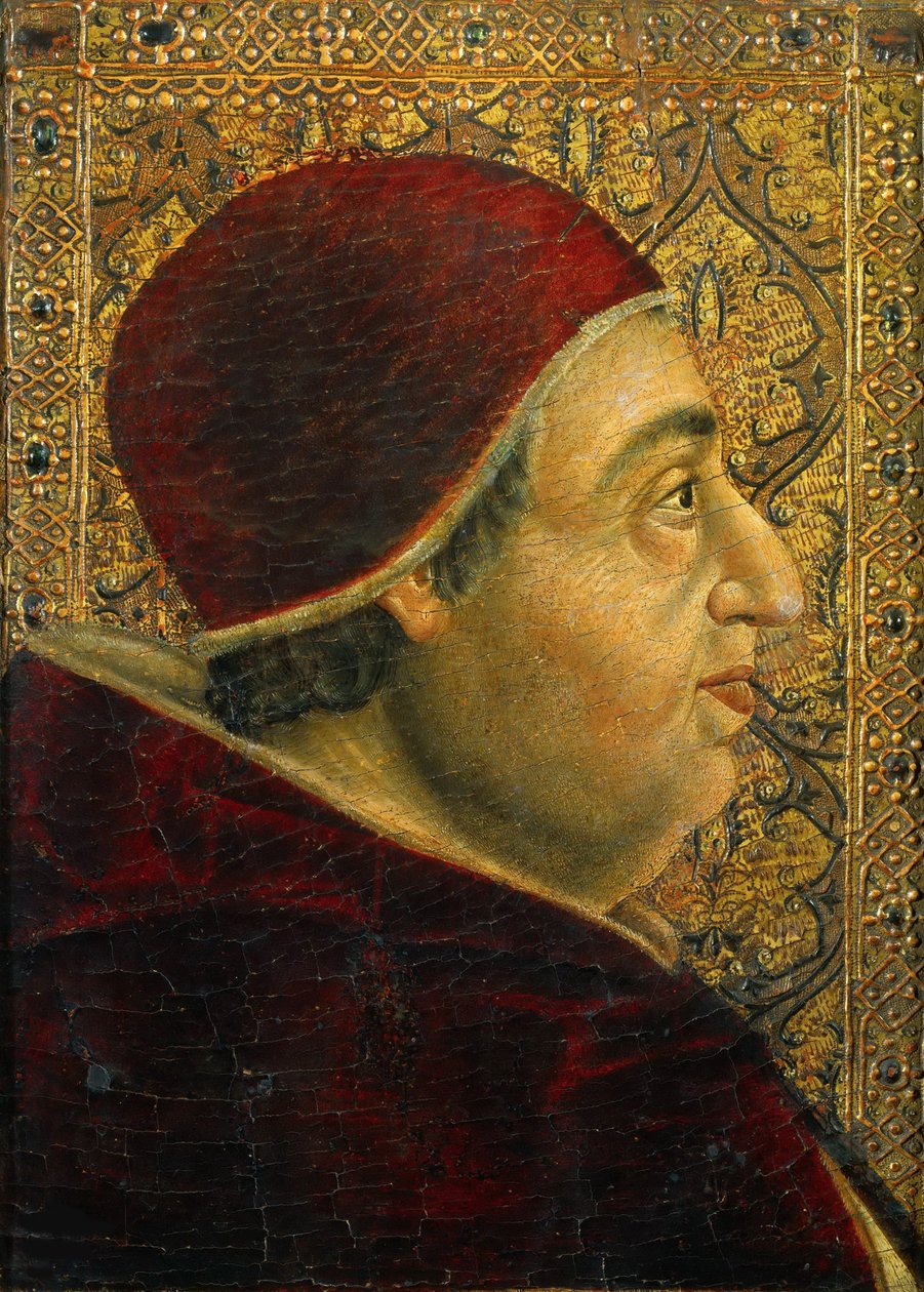 Portret van Paus Alexander VI 1431-1503, 1490s door Unbekannt
