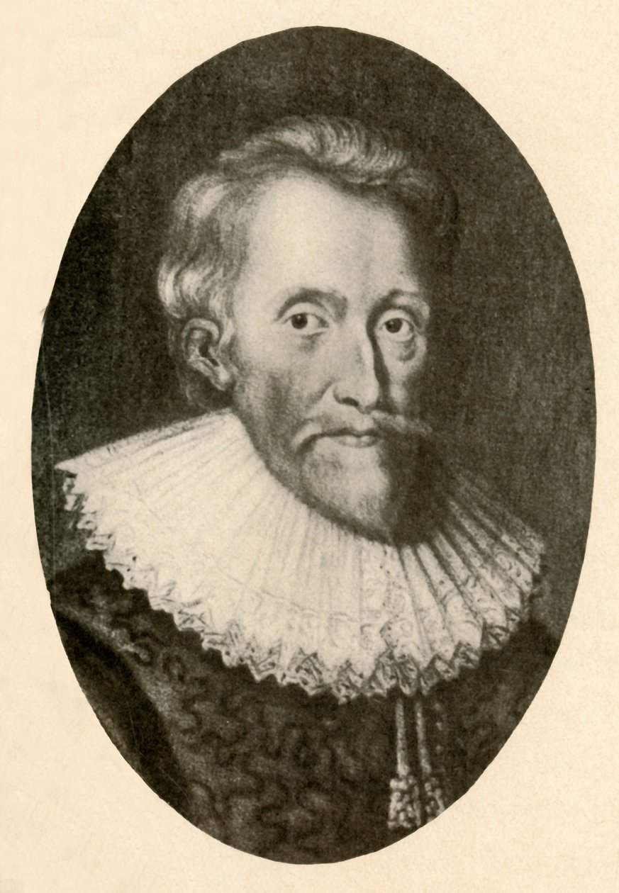 Portret van Sir Edwin Sandys, met omgeslagen kraag, ca. 1560-1570, 1937 door Unbekannt