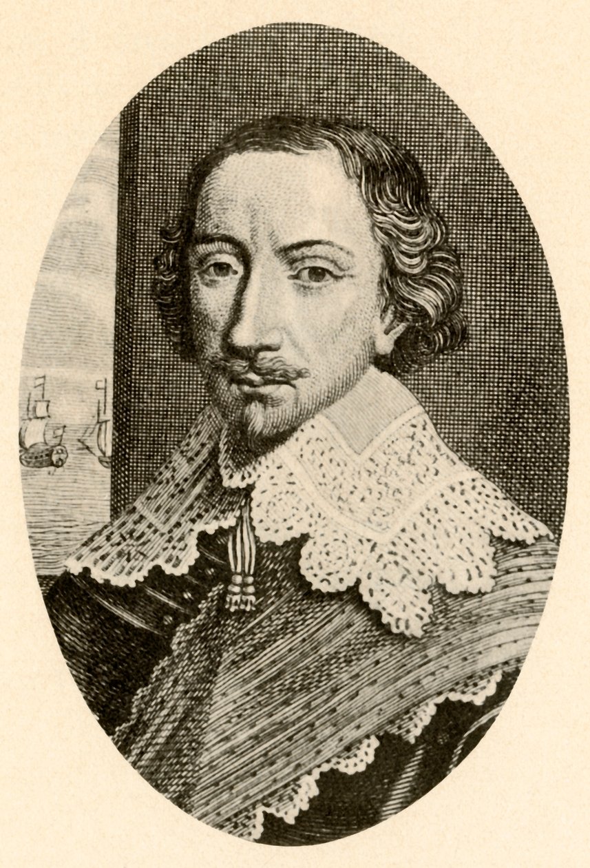 Portret van Sir John Pennington, in Engelse wapenrusting met Vandyke kraag, ca. 1610-1630, 1937 door Unbekannt