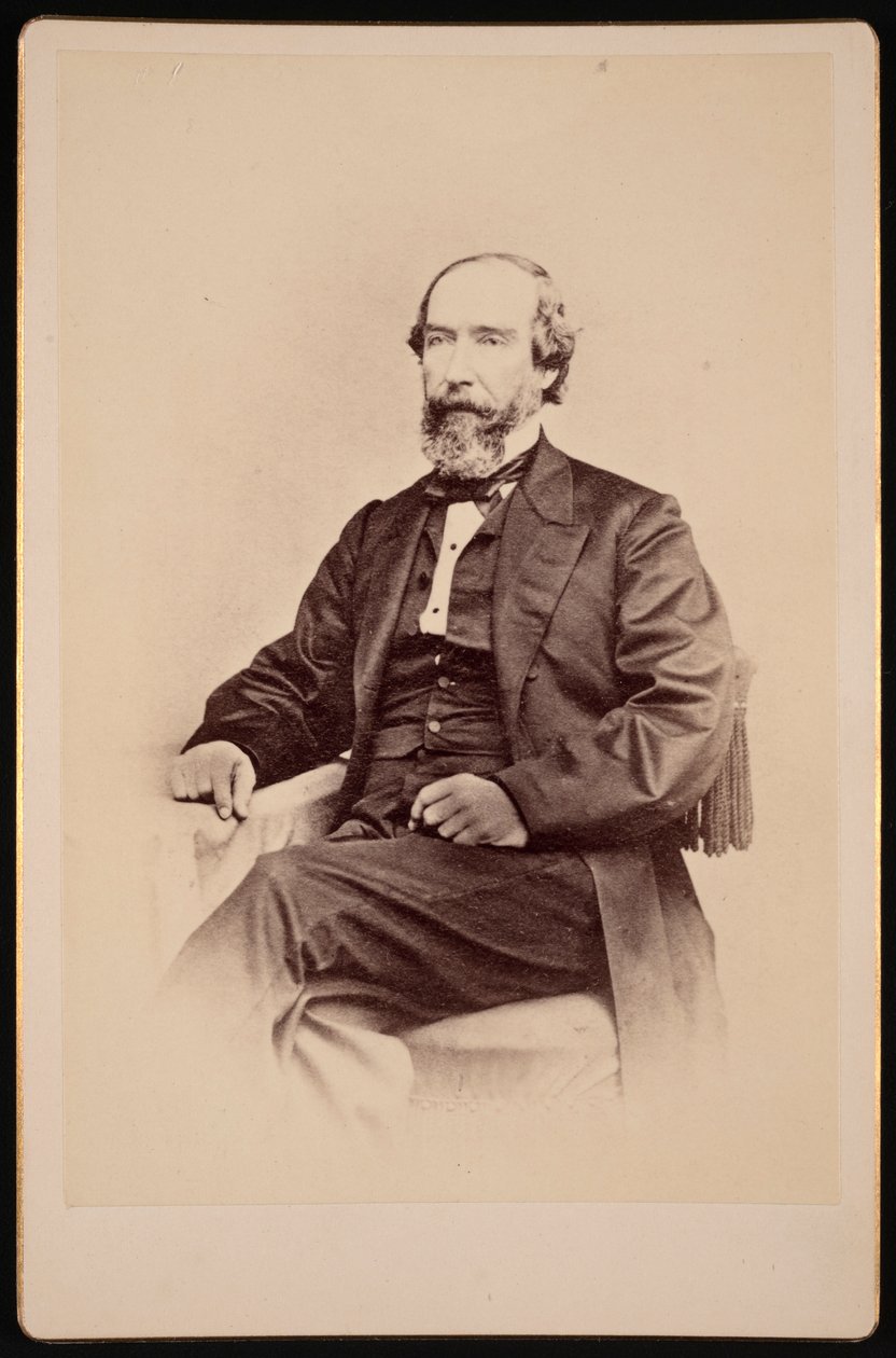 Portret van Walter Lenox 1817-1874, voor 1874 door Unbekannt