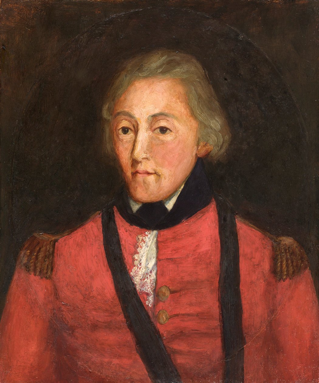 Portret van een kapitein Melvill, eind 18e of begin 19e eeuw door Unbekannt