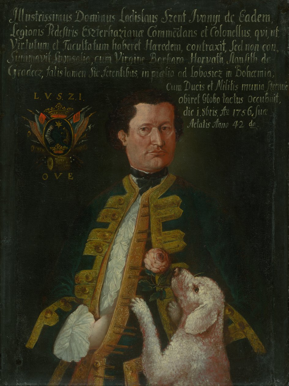 Portret van Ladislav Szent Iványi uit Svätý Ján door Unbekannt
