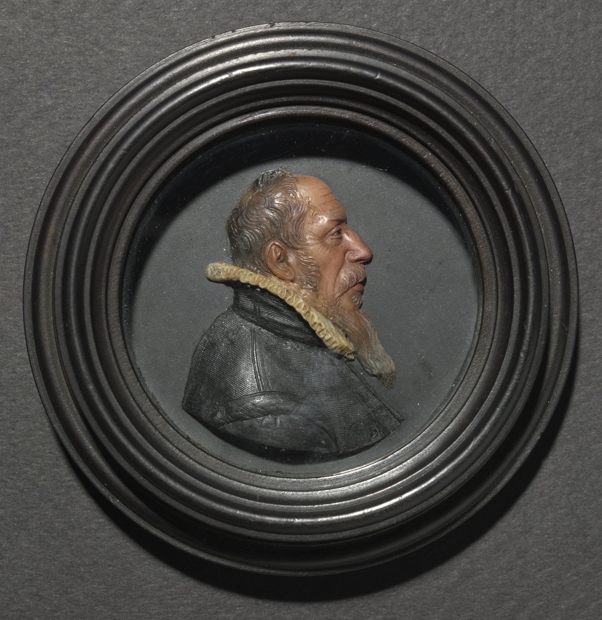 Portret van een Man in Zwart door Unbekannt