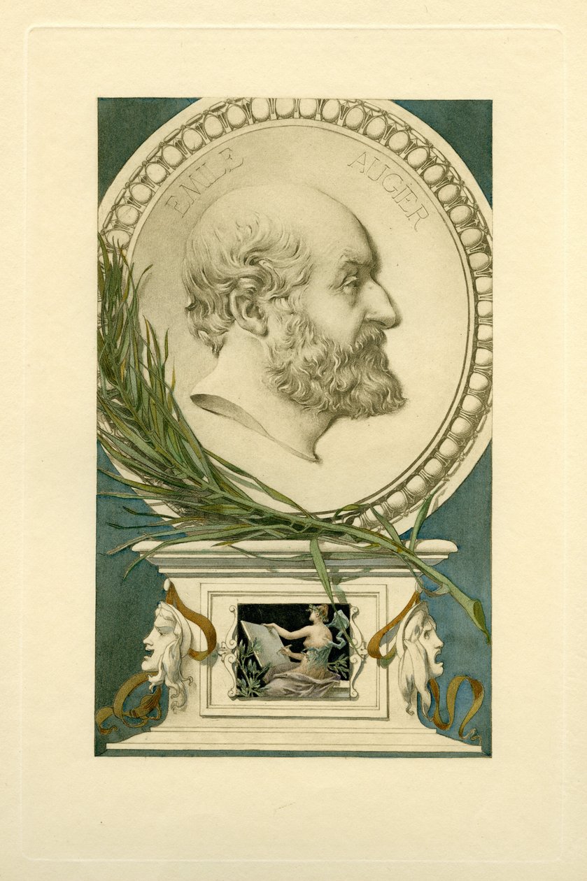 Portret van Émile Augier 1820-1889 door Unbekannt
