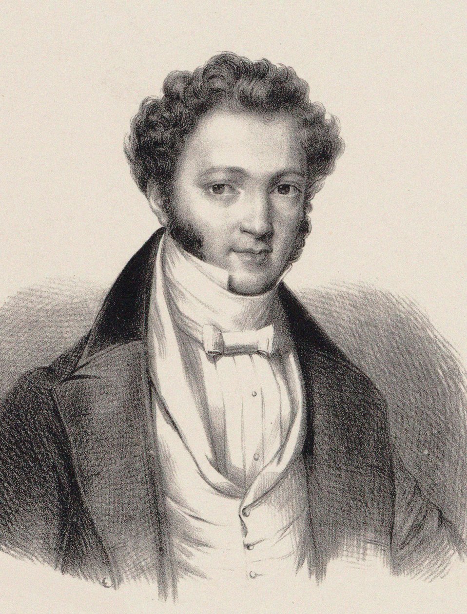 Portret van pianist en componist Ignaz Moscheles door Unbekannt