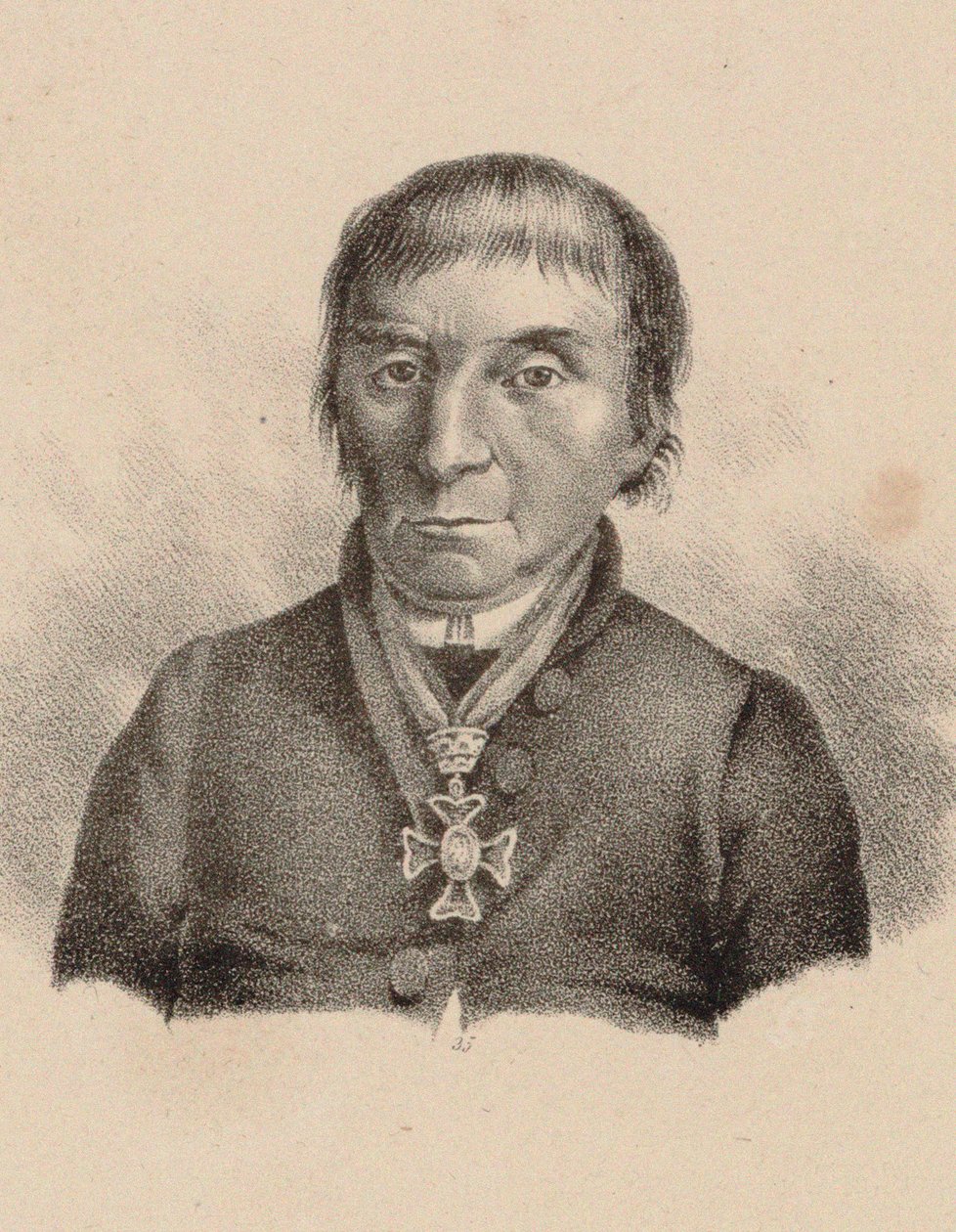 Portret van pianist en componist Maximilian Stadler door Unbekannt