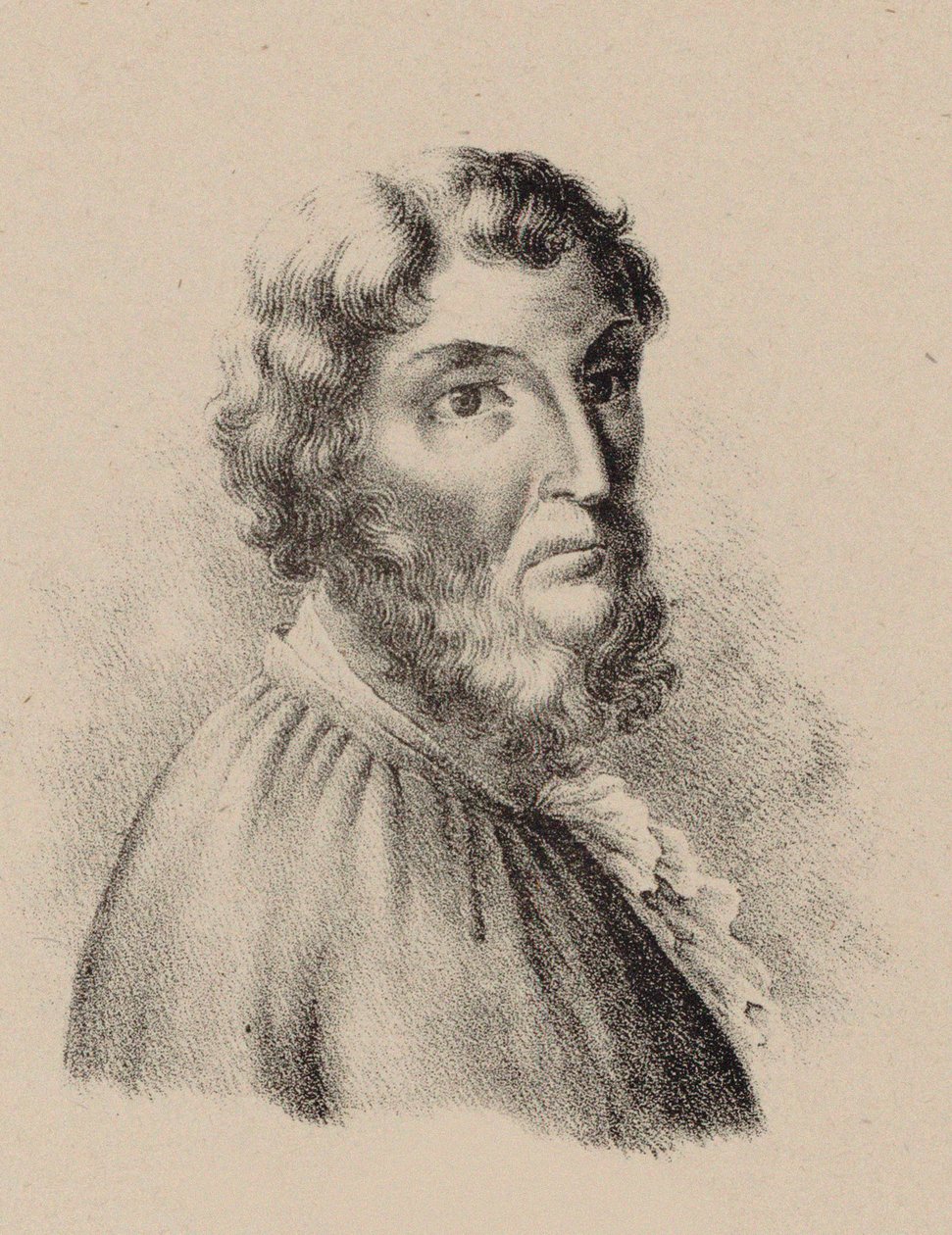 Portret van de componist Cristóbal de Morales door Unbekannt