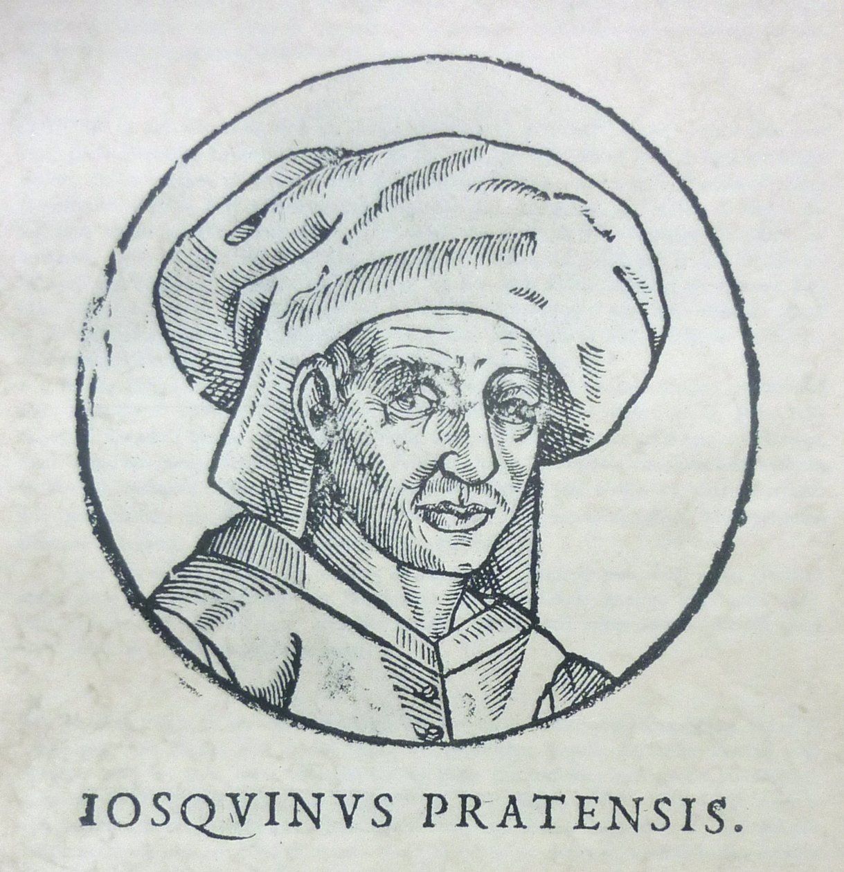 Portret van de componist Josquin des Prez, ca. 1610 door Unbekannt
