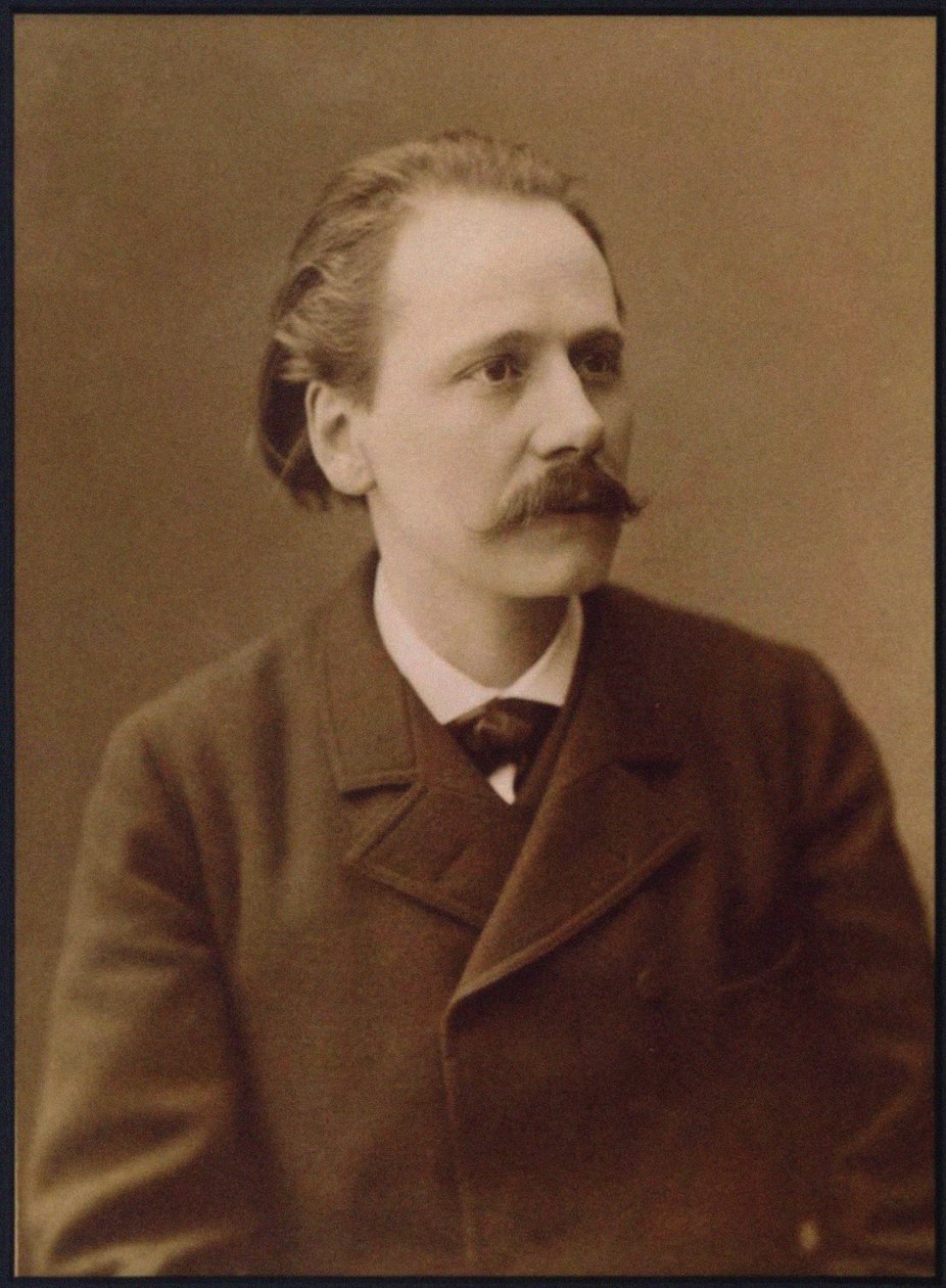 Portret van de componist Jules Massenet 1842-1912 door Unbekannt