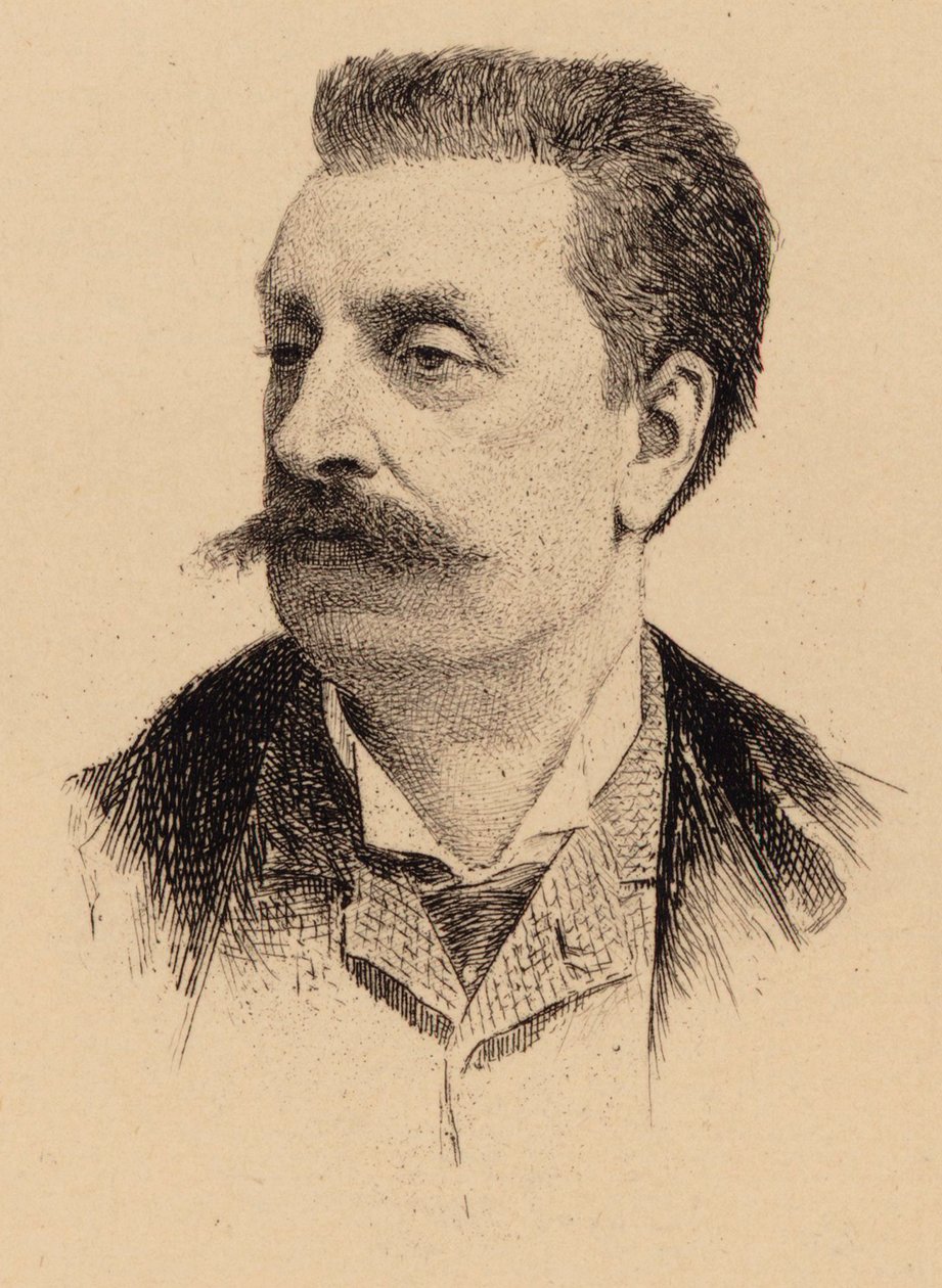Portret van de componist Victorin de Joncières, 1839-1903 door Unbekannt