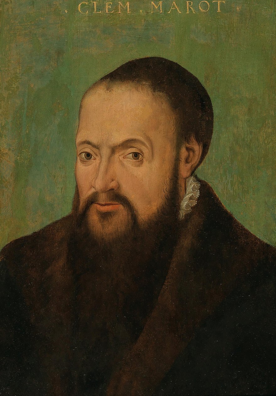 Portret van de Dichter Clément Marot 1496-1544, Eerste Helft van de 16e eeuw door Unbekannt