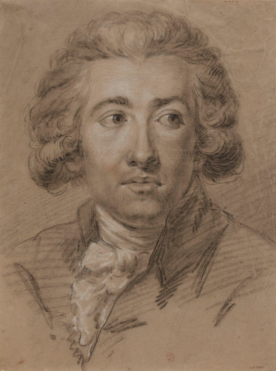 Portret van de componist André Ernest Modeste Grétry 1741-1813, 2e helft van de 18e eeuw door Unbekannt