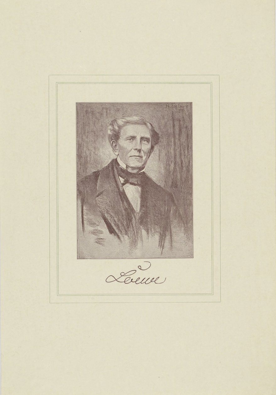 Portret van de componist Carl Loewe door Unbekannt