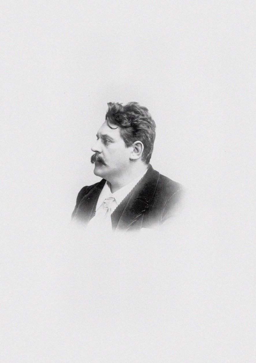 Portret van de componist Eugen Lindner 1858-1915 door Unbekannt