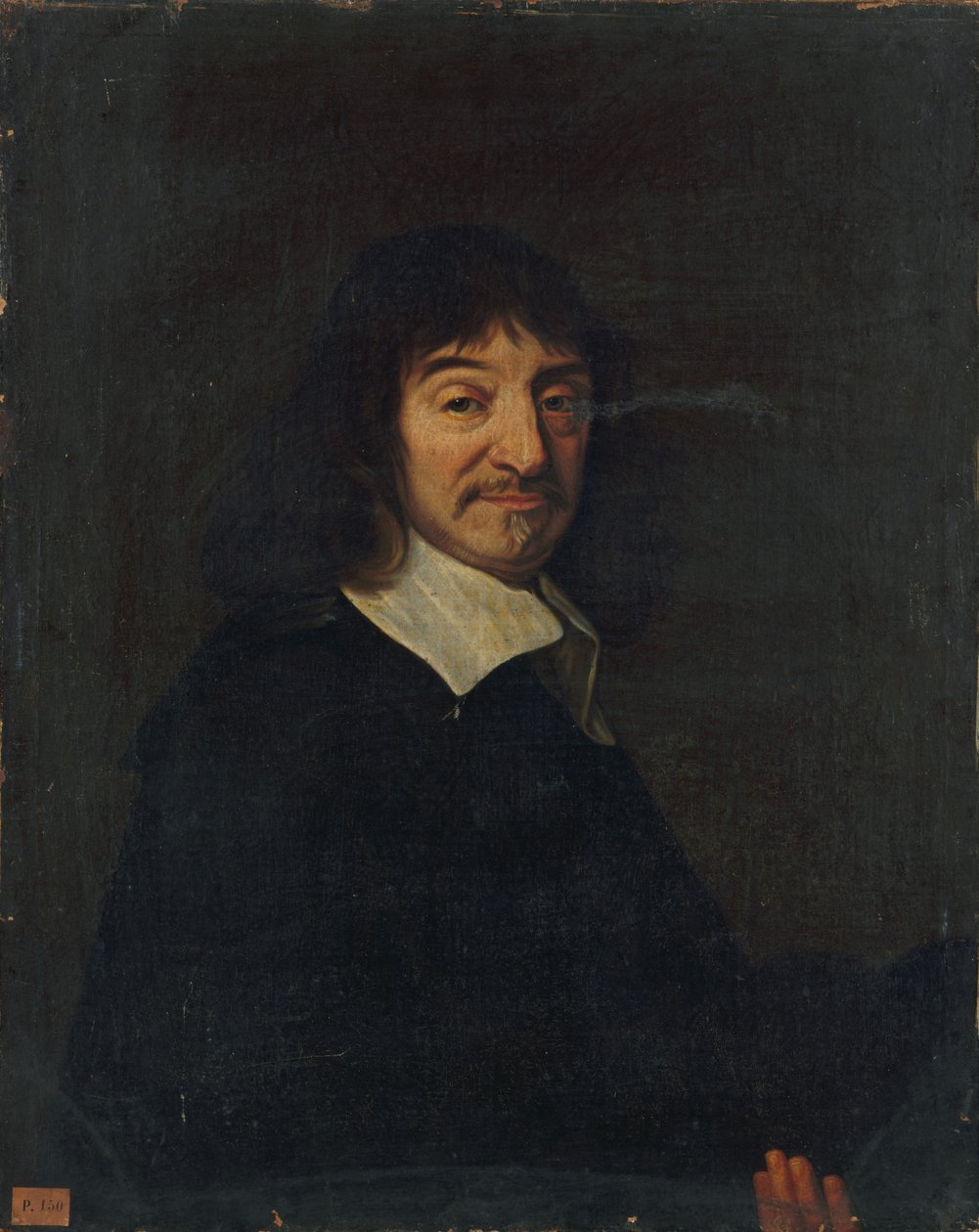 Portret van de Filosoof René Descartes door Unbekannt